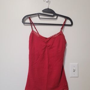 Aeropostale red lace cami